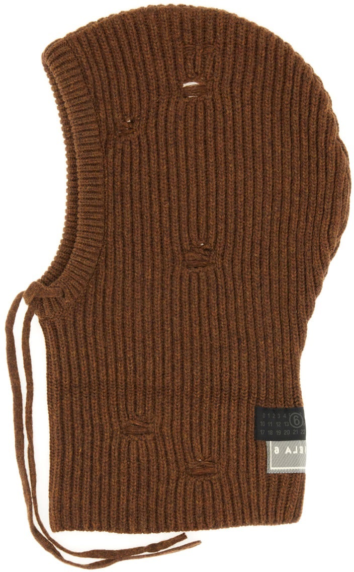 Maison Margiela WOOLEN HOOD Bruin