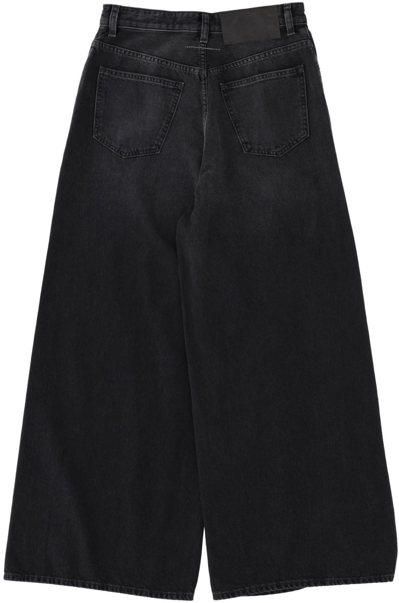 Maison Margiela WIDE LEG JEANS Zwart