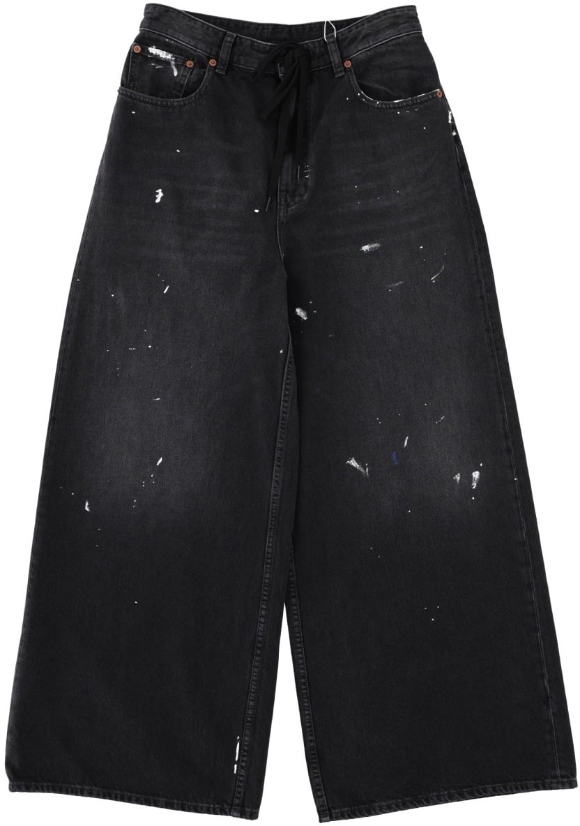 Maison Margiela WIDE LEG JEANS Zwart