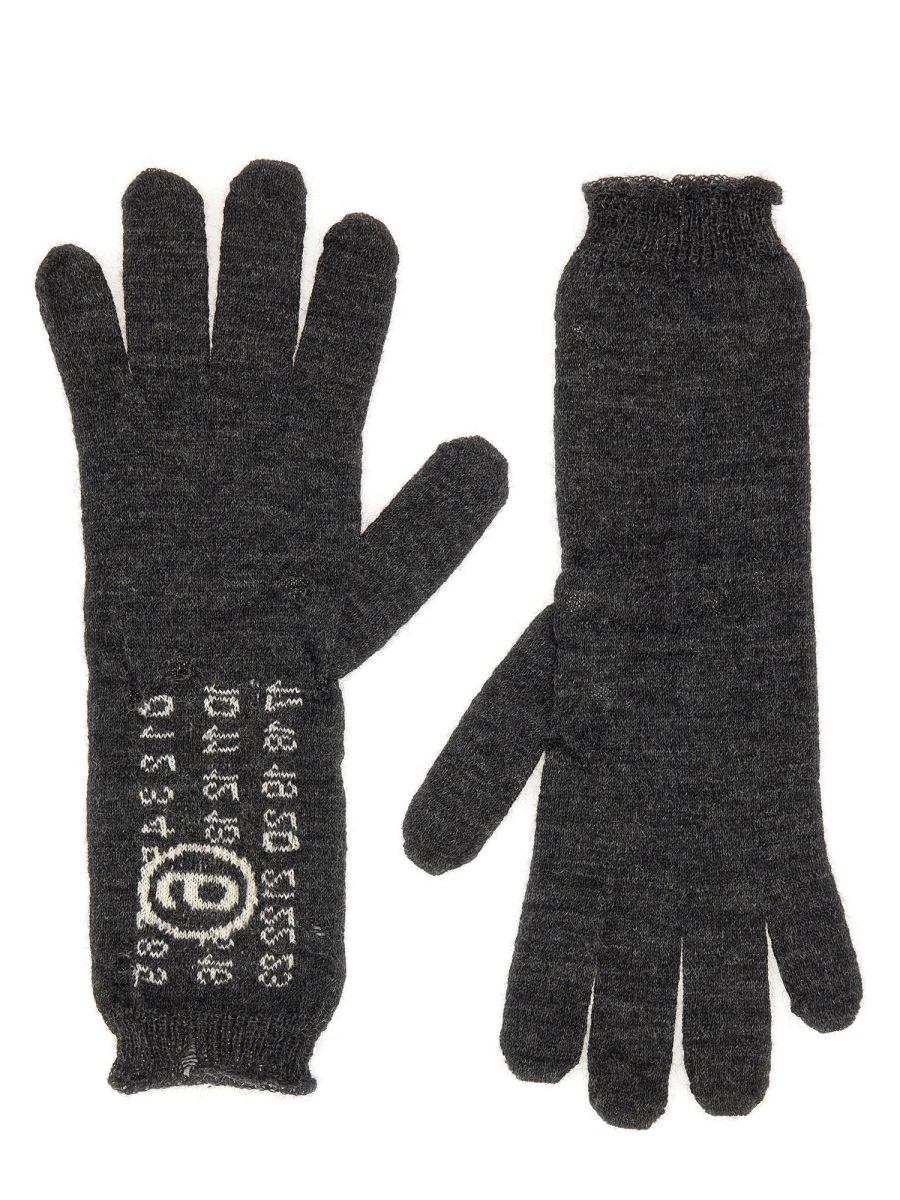 Maison Margiela WOOL GLOVES. Grijs