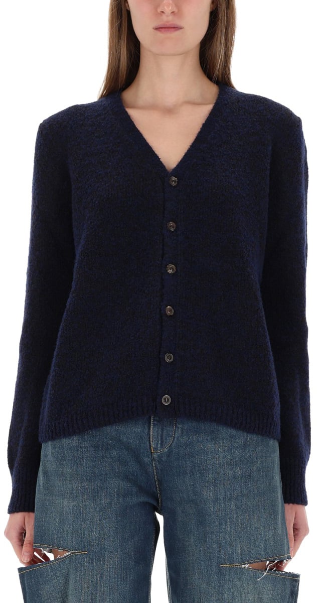 Maison Margiela WOOL CARDIGAN Blauw