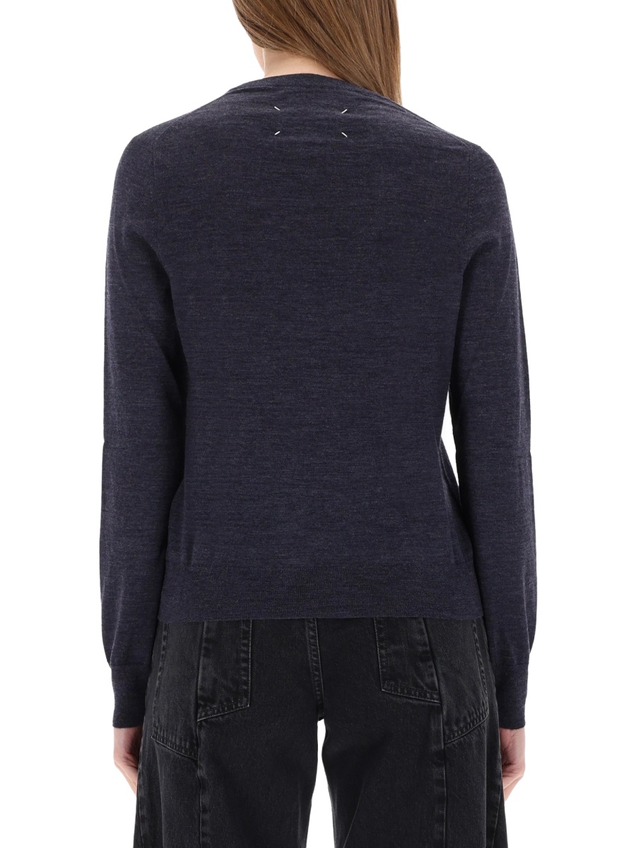 Maison Margiela V-NECK SWEATER Blauw