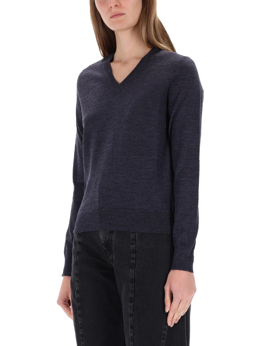 Maison Margiela V-NECK SWEATER Blauw