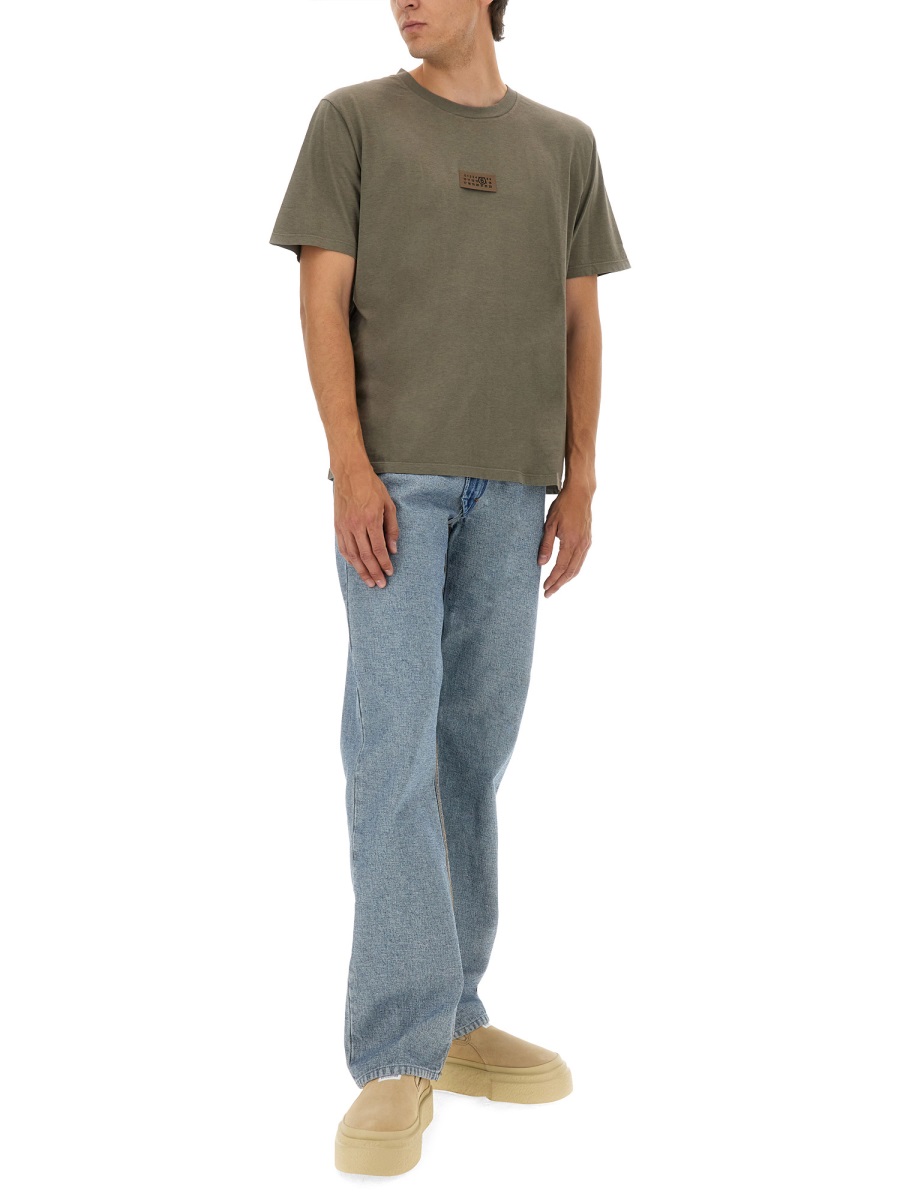 Maison Margiela T-SHIRT WITH LOGO Beige