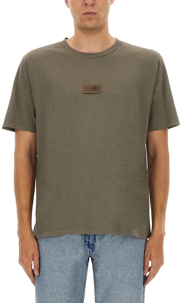 Maison Margiela T-SHIRT WITH LOGO Beige