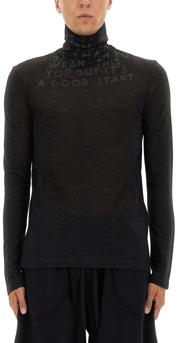 Maison Margiela WOOL TURTLENECK SWEATER Zwart