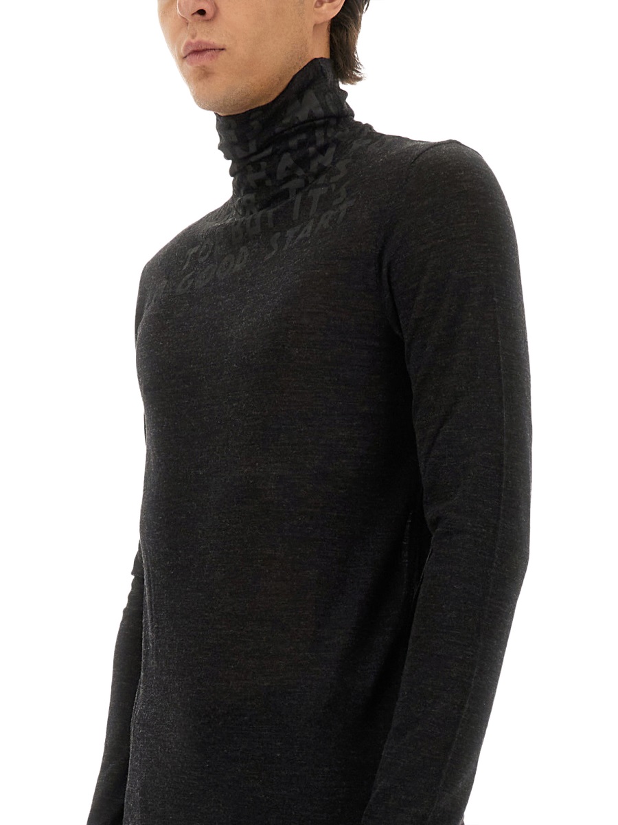 Maison Margiela WOOL TURTLENECK SWEATER Zwart