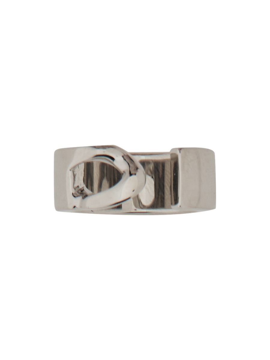 Maison Margiela "MINIMAL NUMERIC" BAND RING Zilver