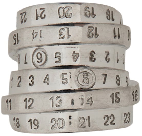 Maison Margiela "MINIMAL NUMERIC" RING Zilver