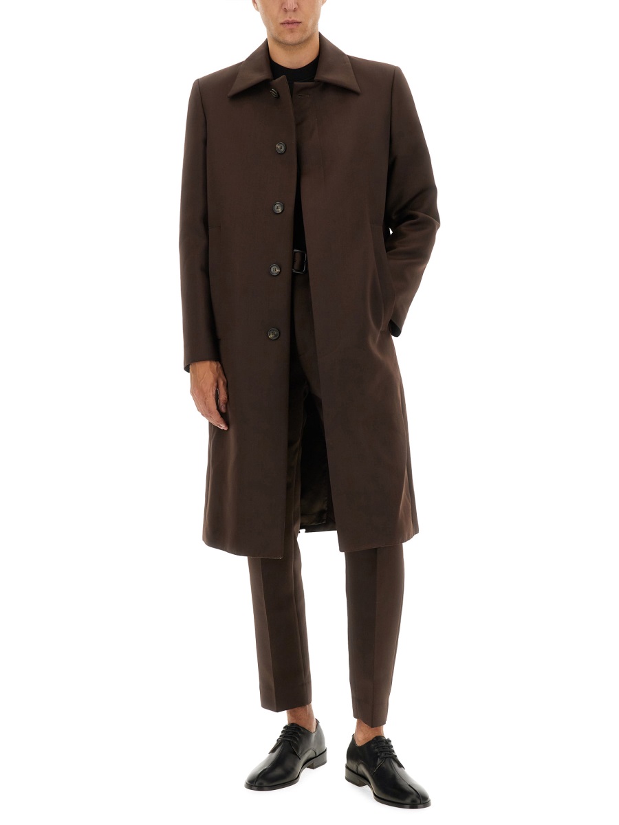 Maison Margiela WOOL BLEND COAT Bruin