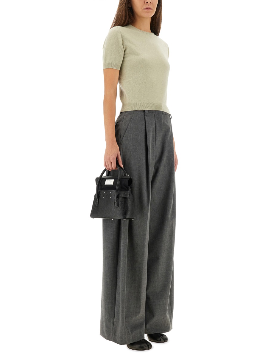 Maison Margiela WOOL CREW NECK T-SHIRT Groen