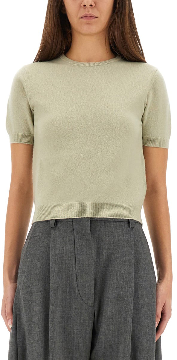 Maison Margiela WOOL CREW NECK T-SHIRT Groen