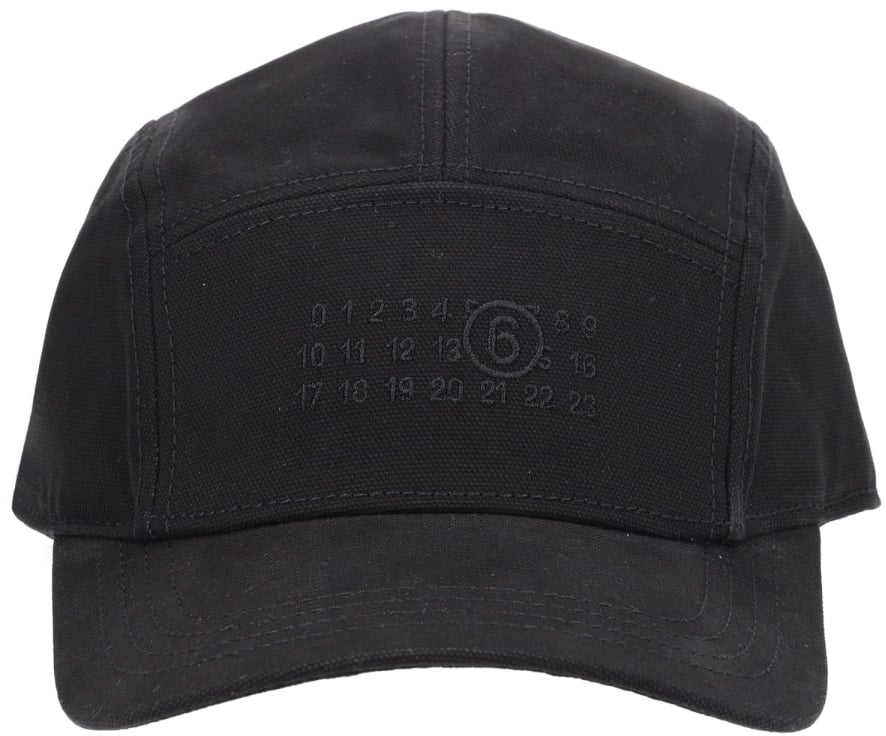 Maison Margiela BASEBALL CAP WITH LOGO Zwart