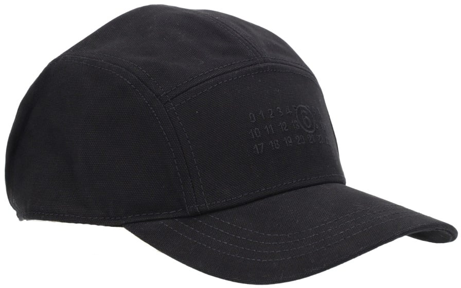 Maison Margiela BASEBALL CAP WITH LOGO Zwart