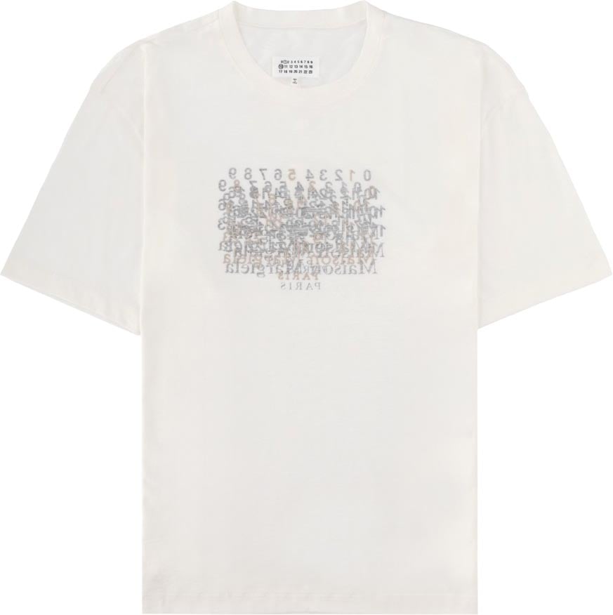 Maison Margiela T-SHIRT CON STAMPA Wit