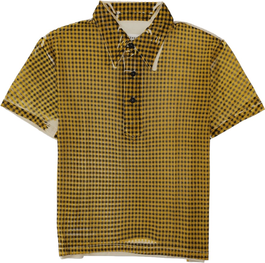 Maison Margiela POLO CON STAMPA Geel