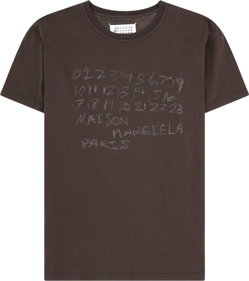Maison Margiela T-SHIRT CON STAMPA Bruin
