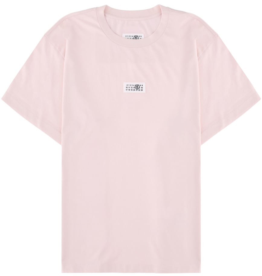 Maison Margiela T-SHIRT "NUMERIC" Roze