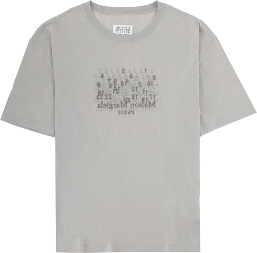 Maison Margiela T-SHIRT CON STAMPA Grijs