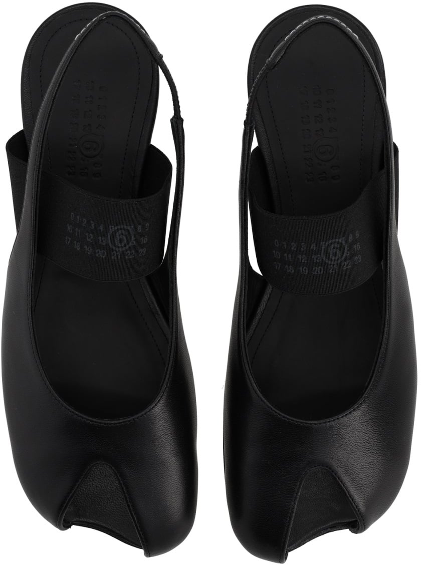 Maison Margiela ANATOMICAL SLINGBACK SANDAL Zwart
