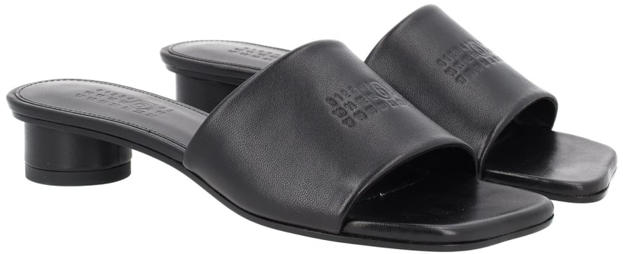 Maison Margiela SANDAL WITH LOGO Zwart