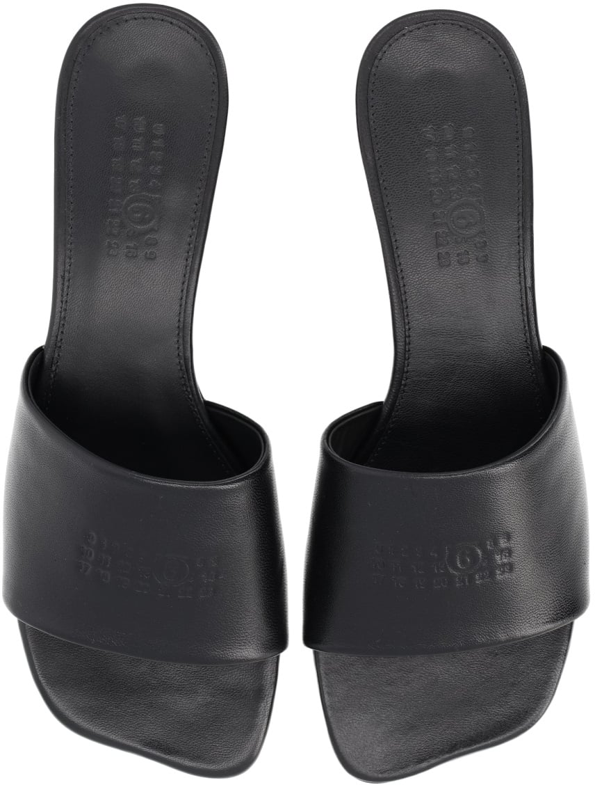 Maison Margiela SANDAL WITH LOGO Zwart