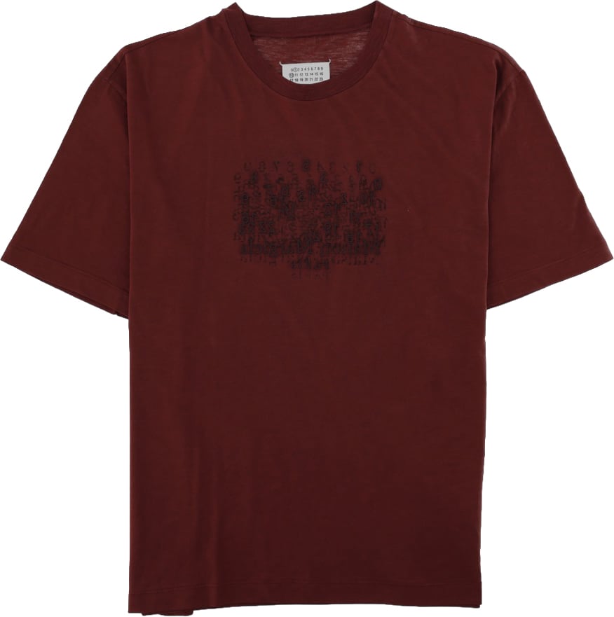 Maison Margiela T-SHIRT CON STAMPA Rood