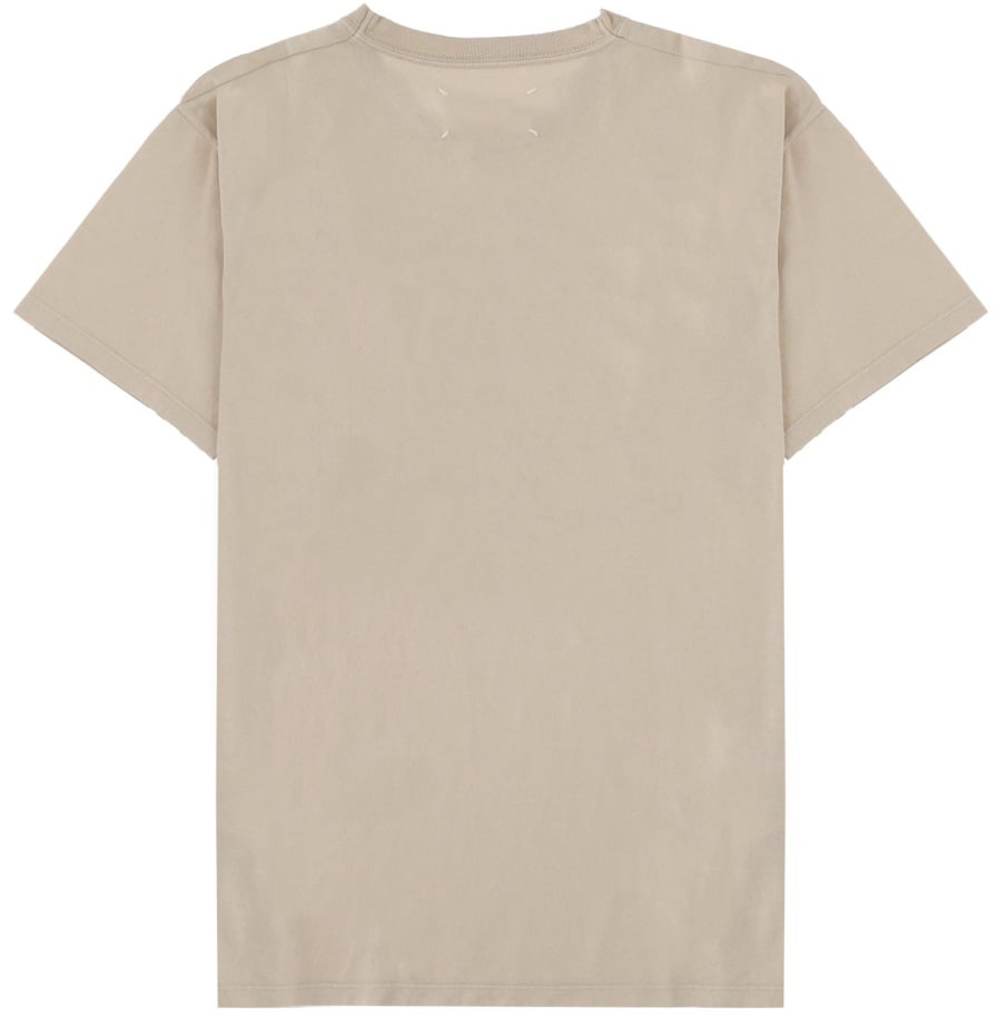 Maison Margiela T-SHIRT CON STAMPA Beige