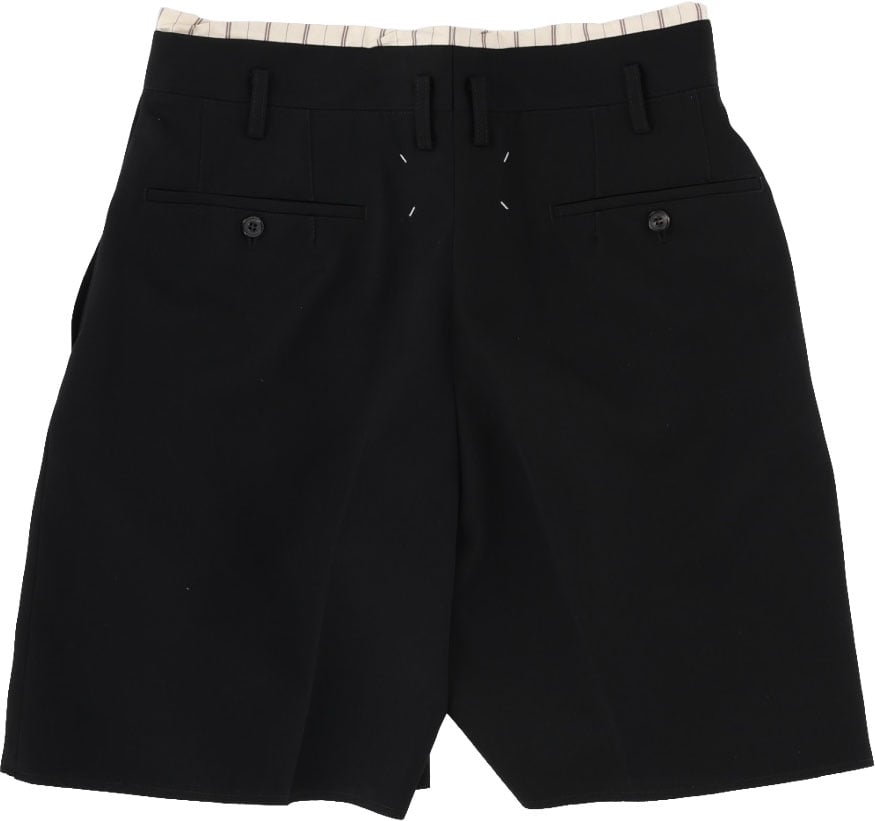Maison Margiela SHORTS IN LANA Zwart