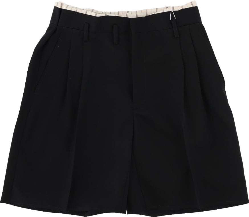 Maison Margiela SHORTS IN LANA Zwart
