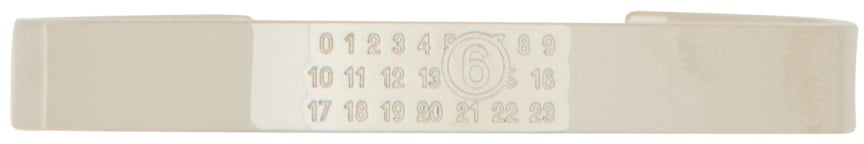 Maison Margiela NUMERIC SIGNATURE RIGID BRACELET Zilver