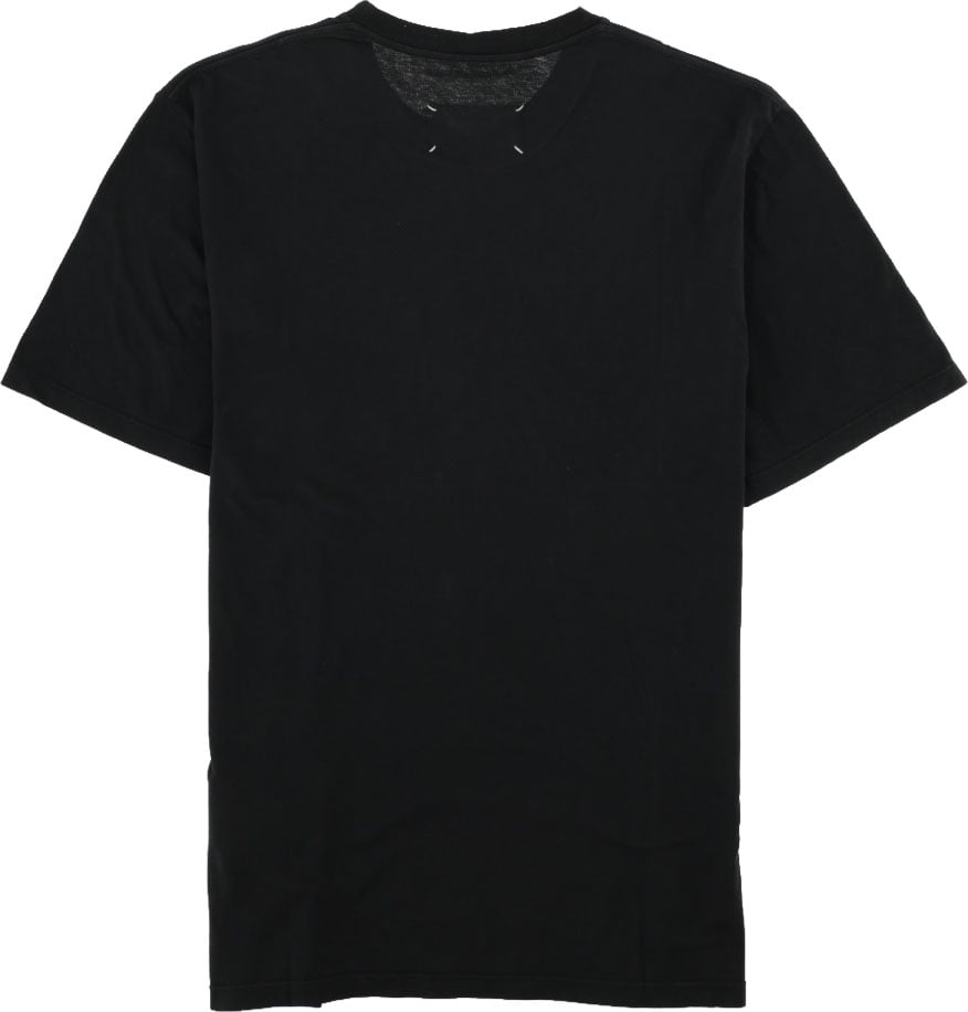 Maison Margiela T-SHIRT IN JERSEY DI COTONE "TAPED" Zwart