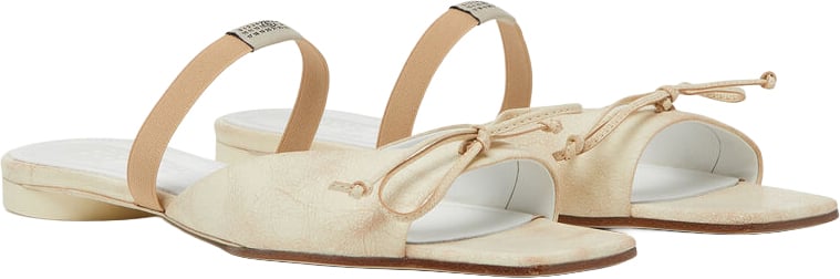 Maison Margiela SANDALO SLINGBACK CON DETTAGLIO A FIOCCO Beige