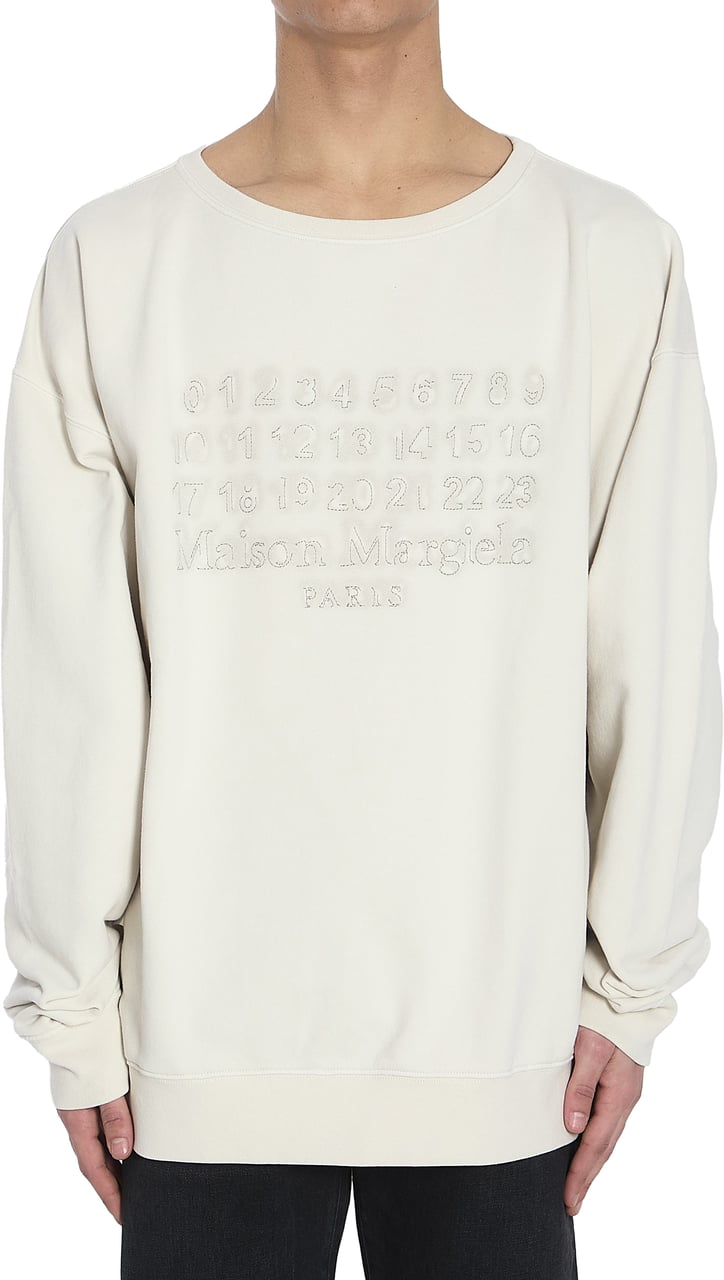 Maison Margiela Logo sweatshirt Beige