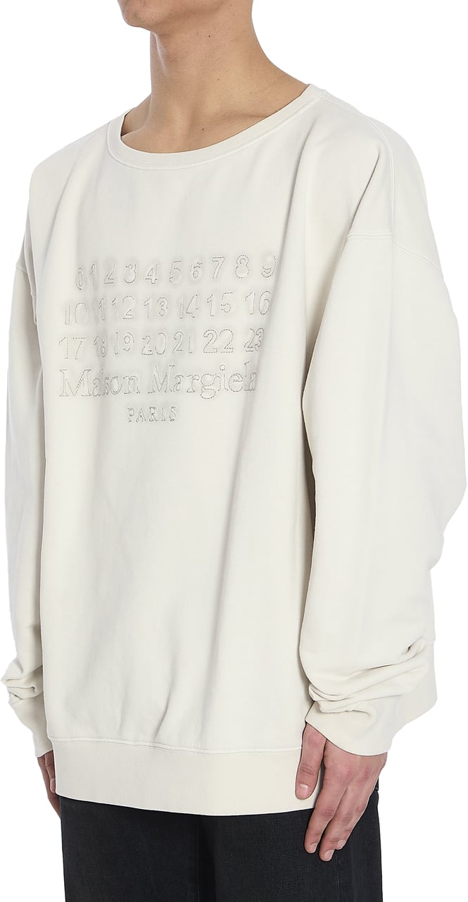 Maison Margiela Logo sweatshirt Beige