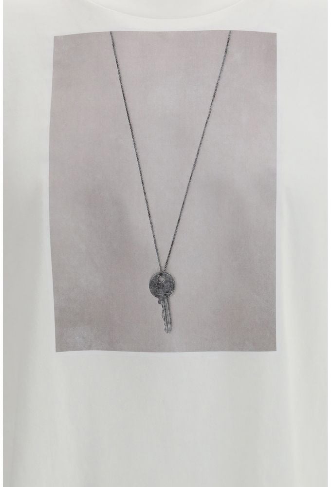 Maison Margiela MM6 White Cotton T-Shirt Wit