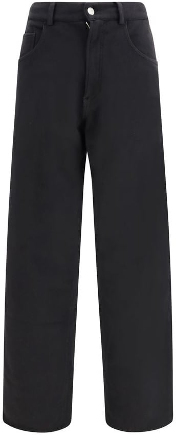 Maison Margiela MM6 Black Cotton Athletic Pants Zwart