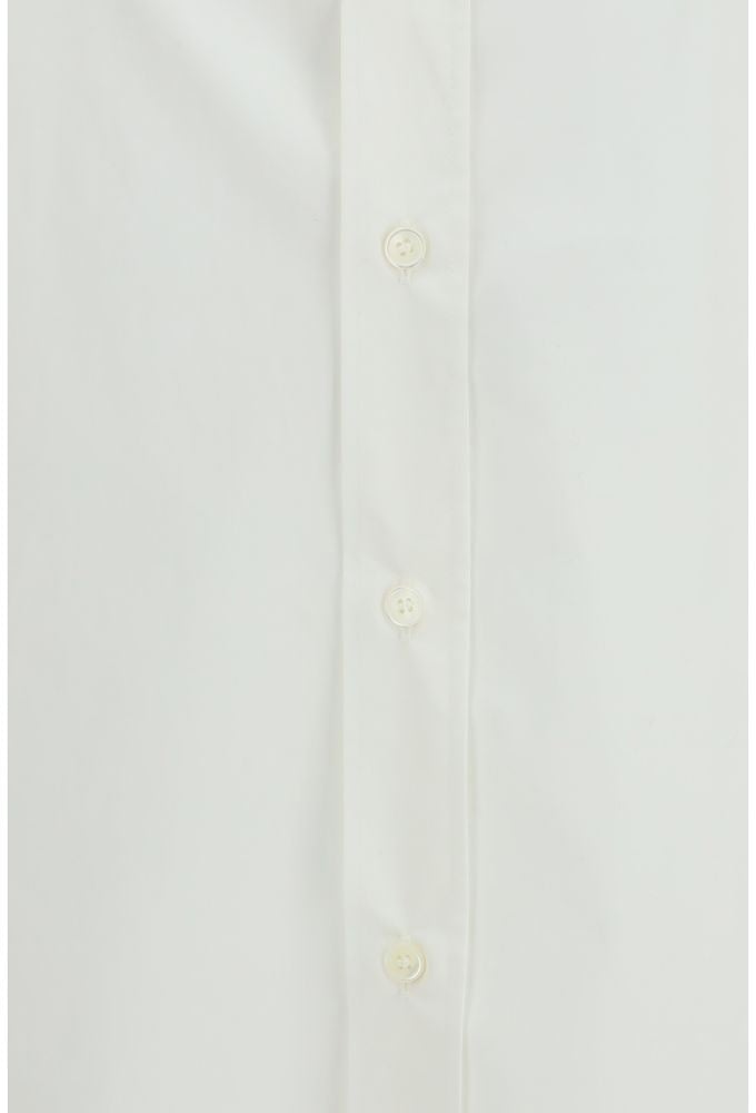 Maison Margiela MM6 White Cotton Dress Shirt Wit