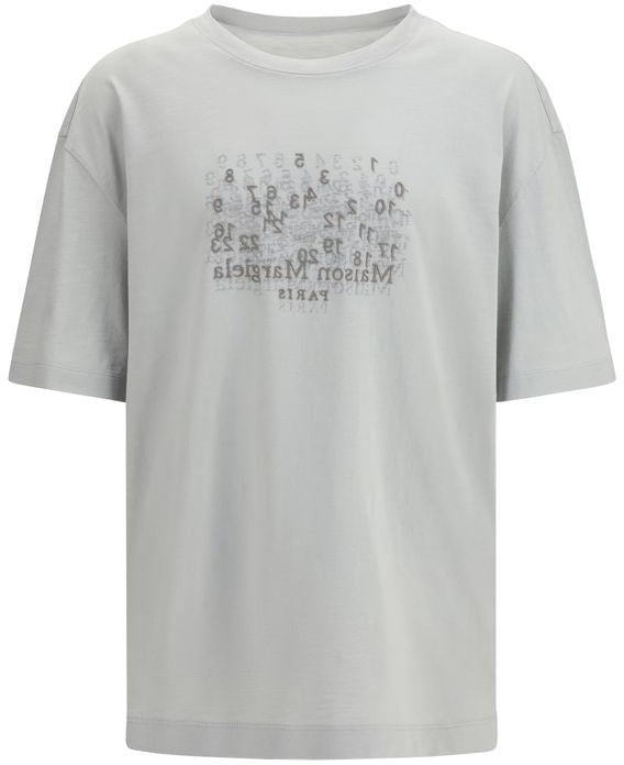 Maison Margiela Maison Margiela Gray Cotton T-Shirt Grijs