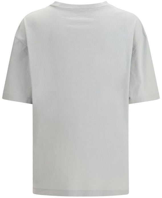 Maison Margiela Maison Margiela Gray Cotton T-Shirt Grijs