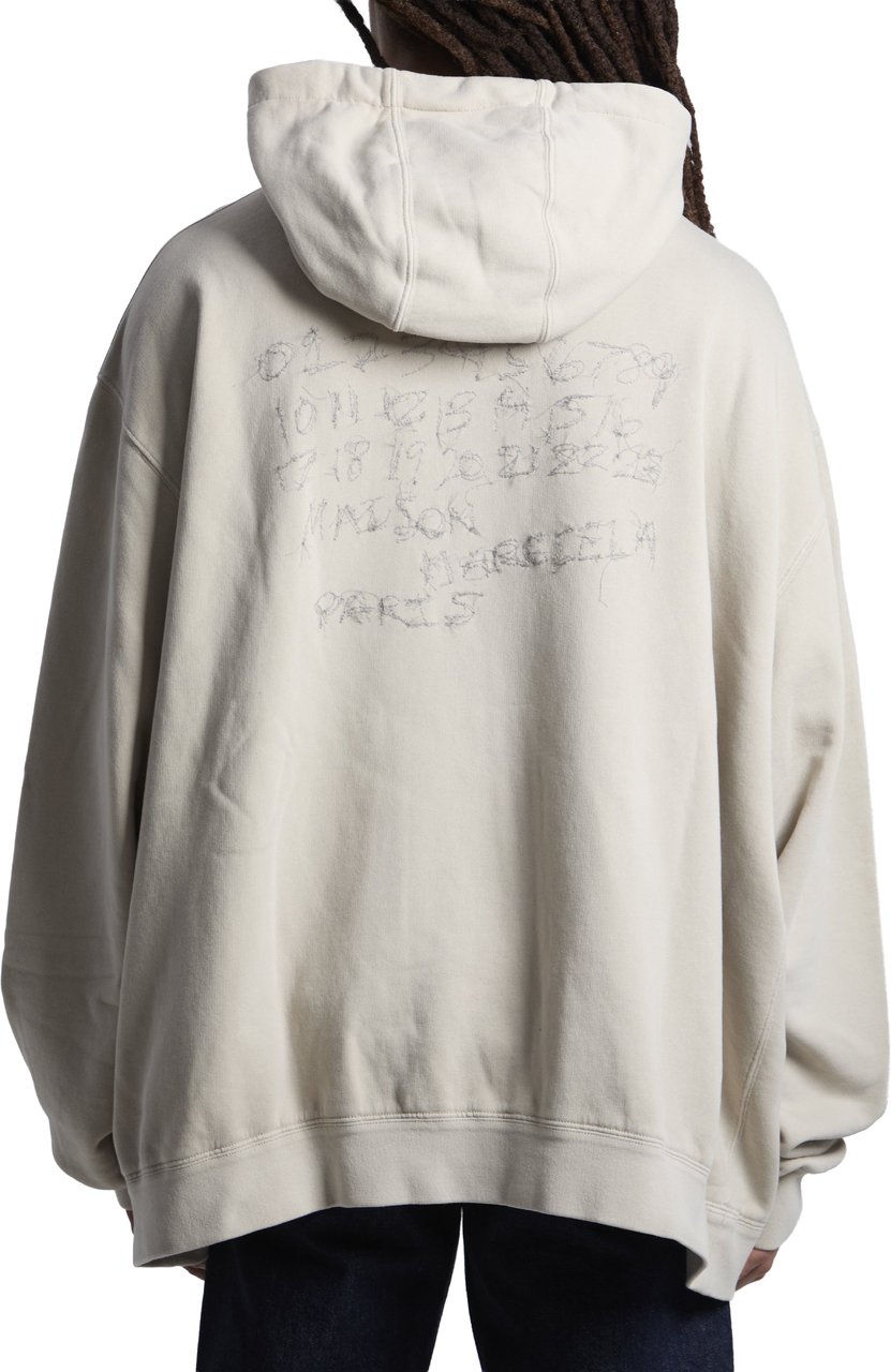 Maison Margiela Ultra-oversize sweatshirt Beige