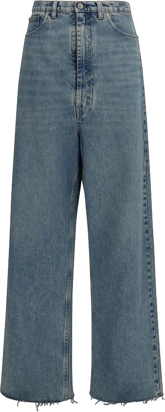 Maison Margiela Light Blue Four Stitches Denim Jeans Grijs
