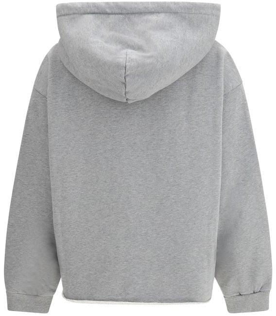Maison Margiela MM6 Gray Cotton Sweatshirt Grijs
