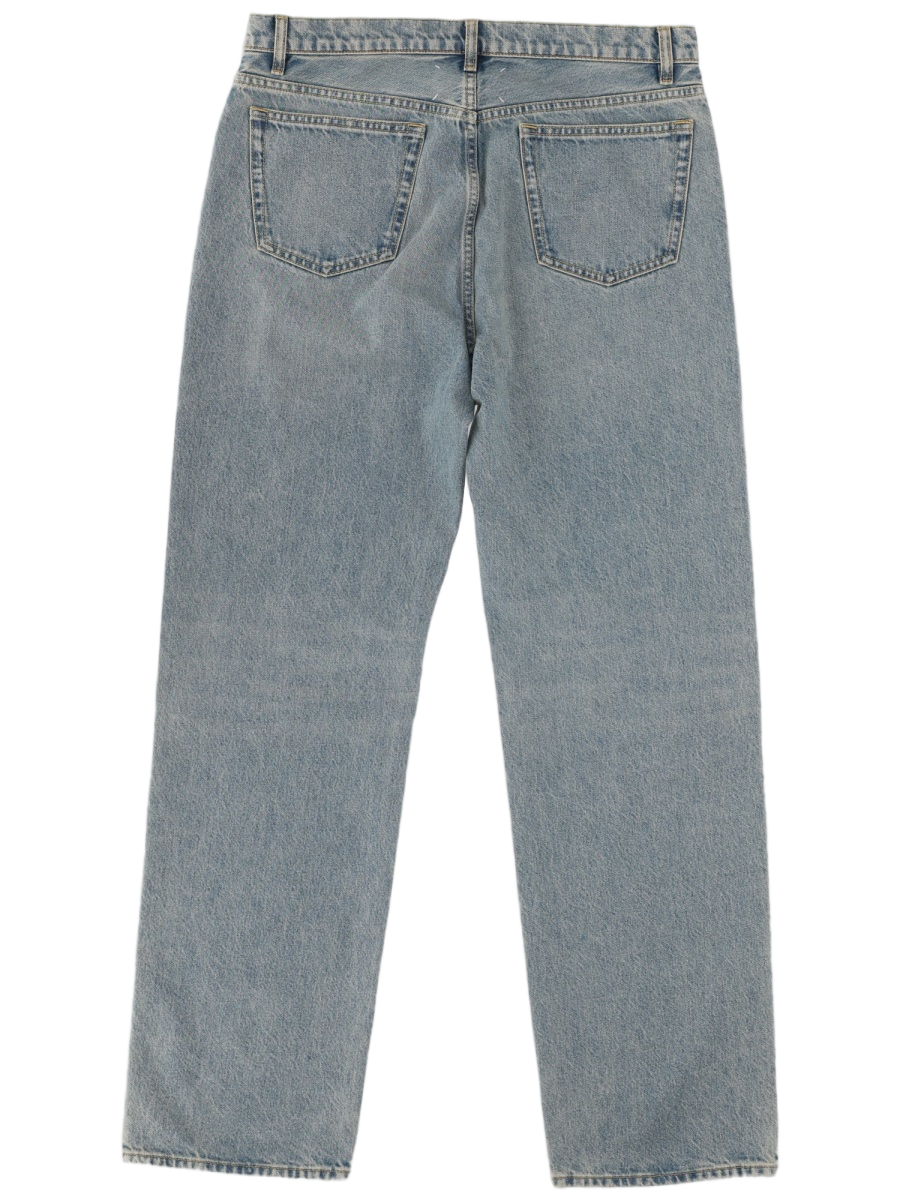 Maison Margiela Straight-Leg Denim Jeans with Classic Five-Pocket Design Blauw