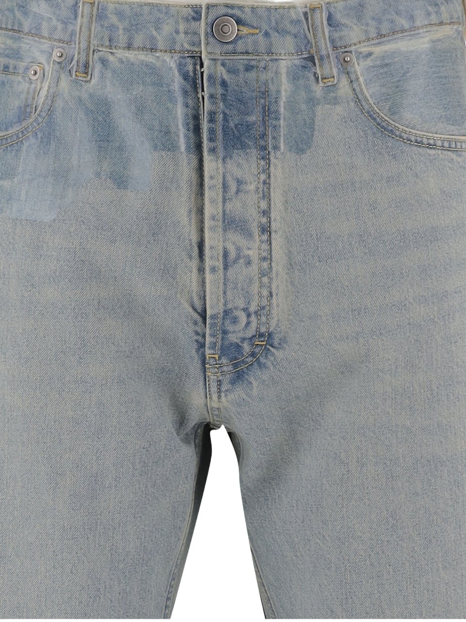Maison Margiela Straight-Leg Denim Jeans with Classic Five-Pocket Design Blauw