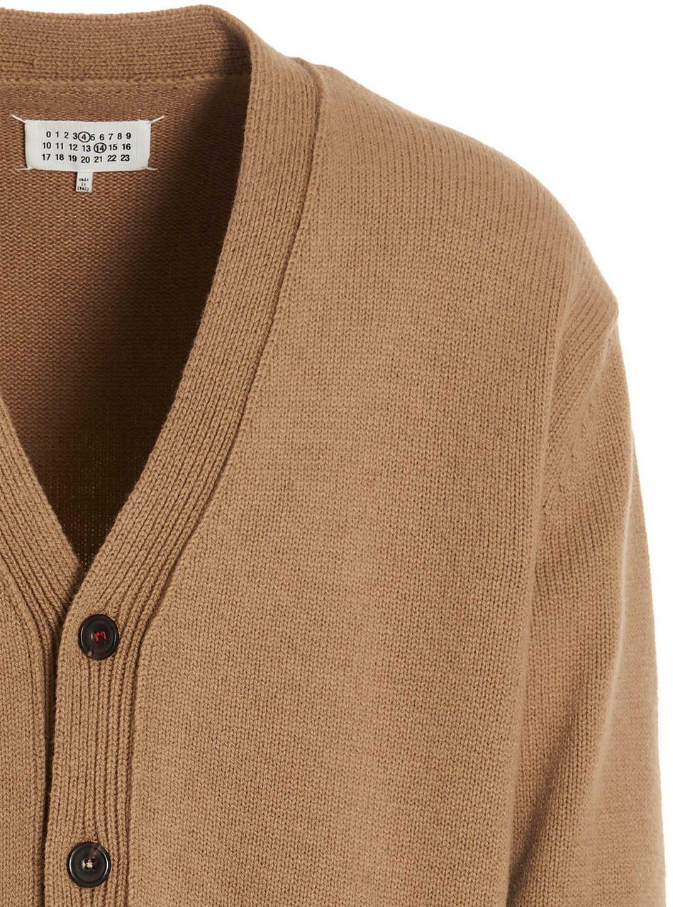 Maison Margiela Beige Wool Cardigan Beige