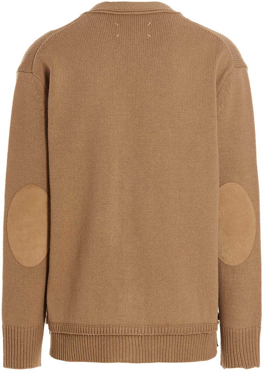 Maison Margiela Beige Wool Cardigan Beige