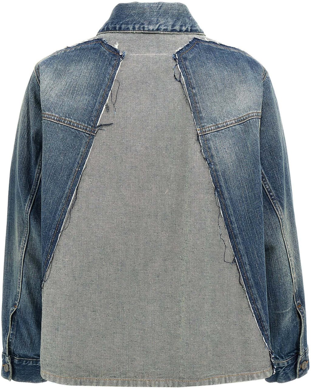 Maison Margiela MM6 Maison Margiela Blue Cotton Denim Jacket Blauw