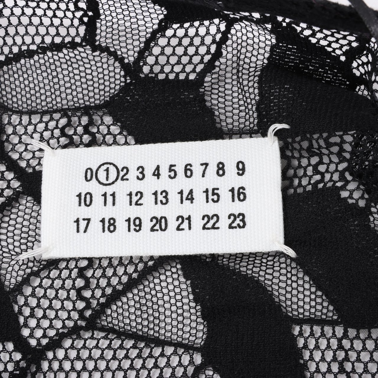 Maison Margiela Maison Margiela Black Blazer with Lace Overlay, Size 40 Zwart