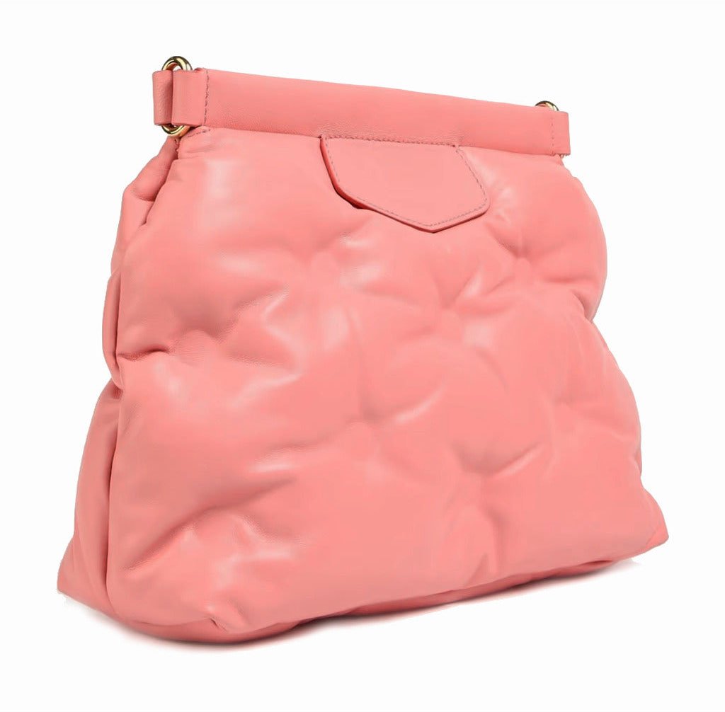 Maison Margiela Maison Margiela Leather Crossbody Bag Pink Roze